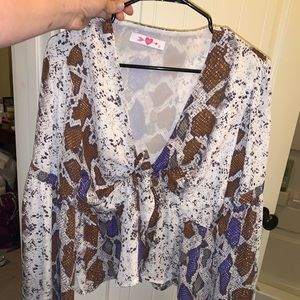 Snake Skin Top